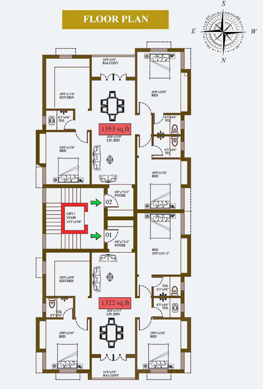3BHK Apartment For Sale in Adambakkam